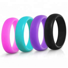 Custom Mens Women Silicone Finger Wedding Ring